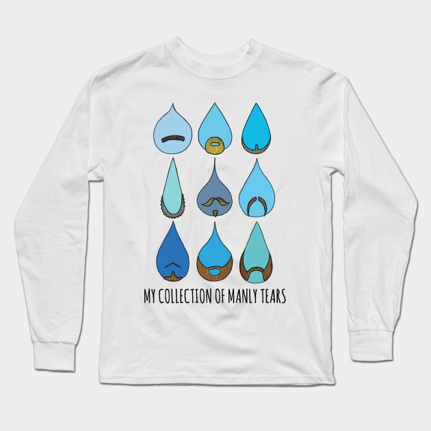 Manly Tears Long Sleeve T-Shirt by Twarx